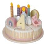 Foto de la Tarta pastel de cumpleaños Little Dutch con la vela 4