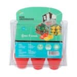 imagen de la parte trasera del Kit de cultivo de tomates Cherry en mini invernadero