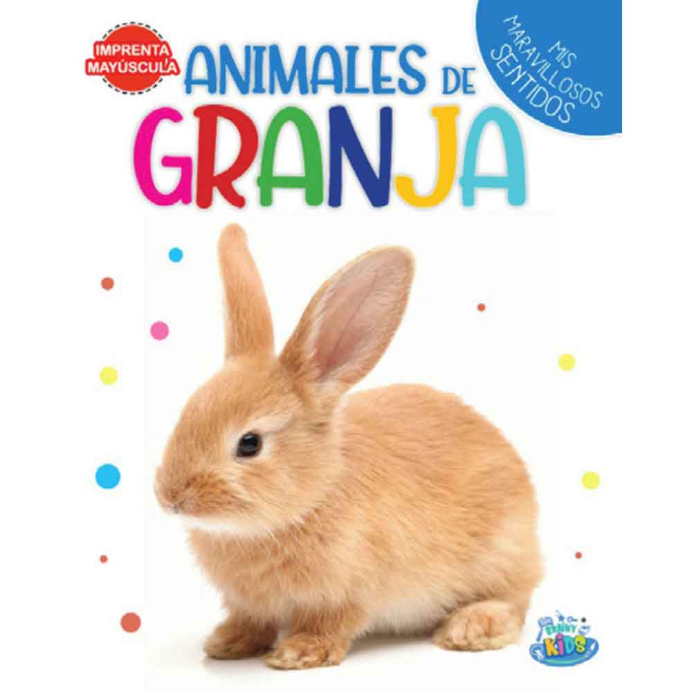 Libro sensorial de texturas Animales de Granja Imagen de portada del Libro sensorial de texturas Animales de Granja