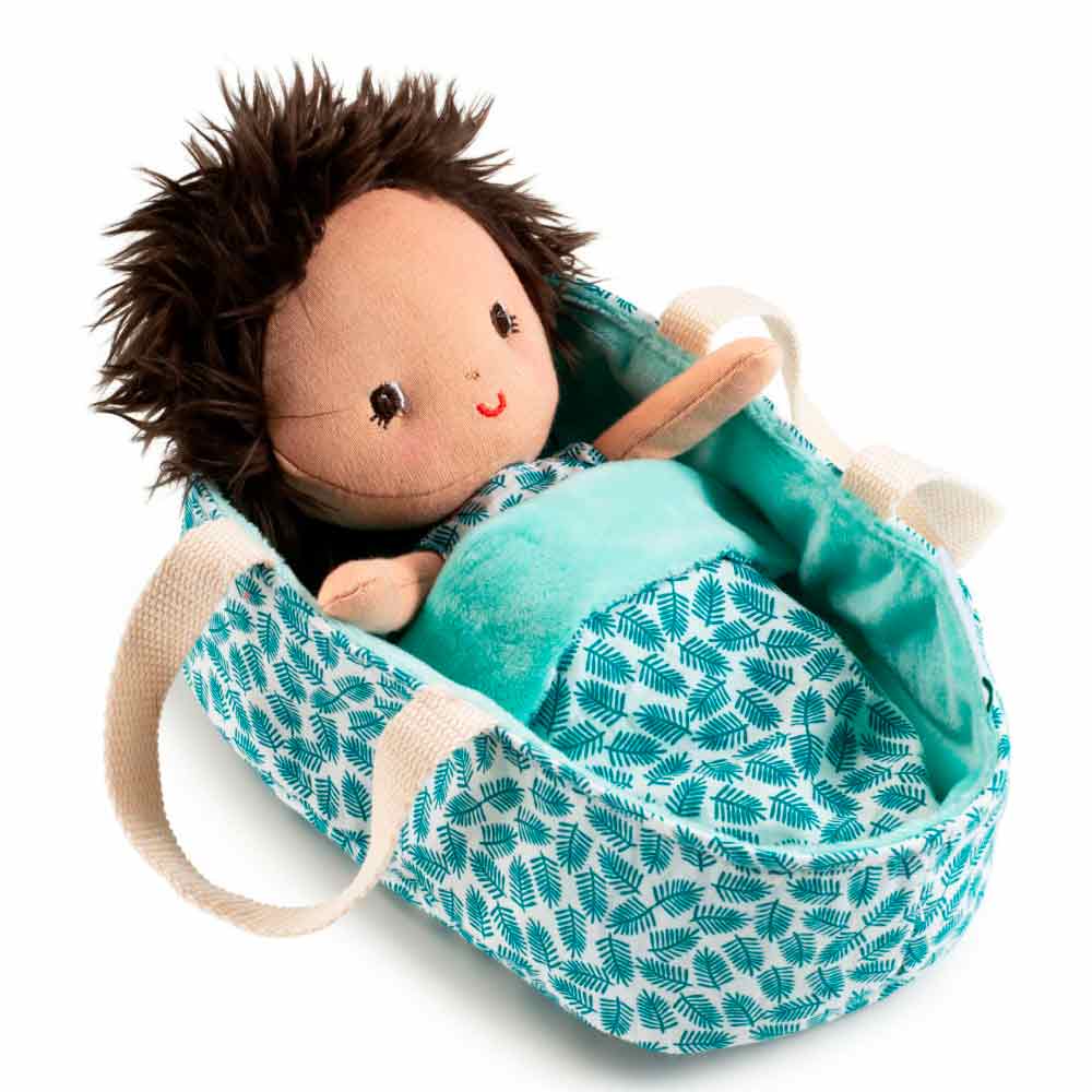 Muñeca bebé Ari con capazo y accesorios Imagen de portada de muñeca bebé Ari con capazo y accesorios