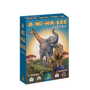 imagen de portada de A-ni-ma-les Sabana juego de memoria y vocabulario de Falomir