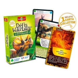 imagen de portada de las cartas desafíos de la naturaleza Dinosaurios 1
