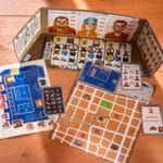 imagen de las piezas del juego The Key Fuga de la prisión Strongwall de Haba
