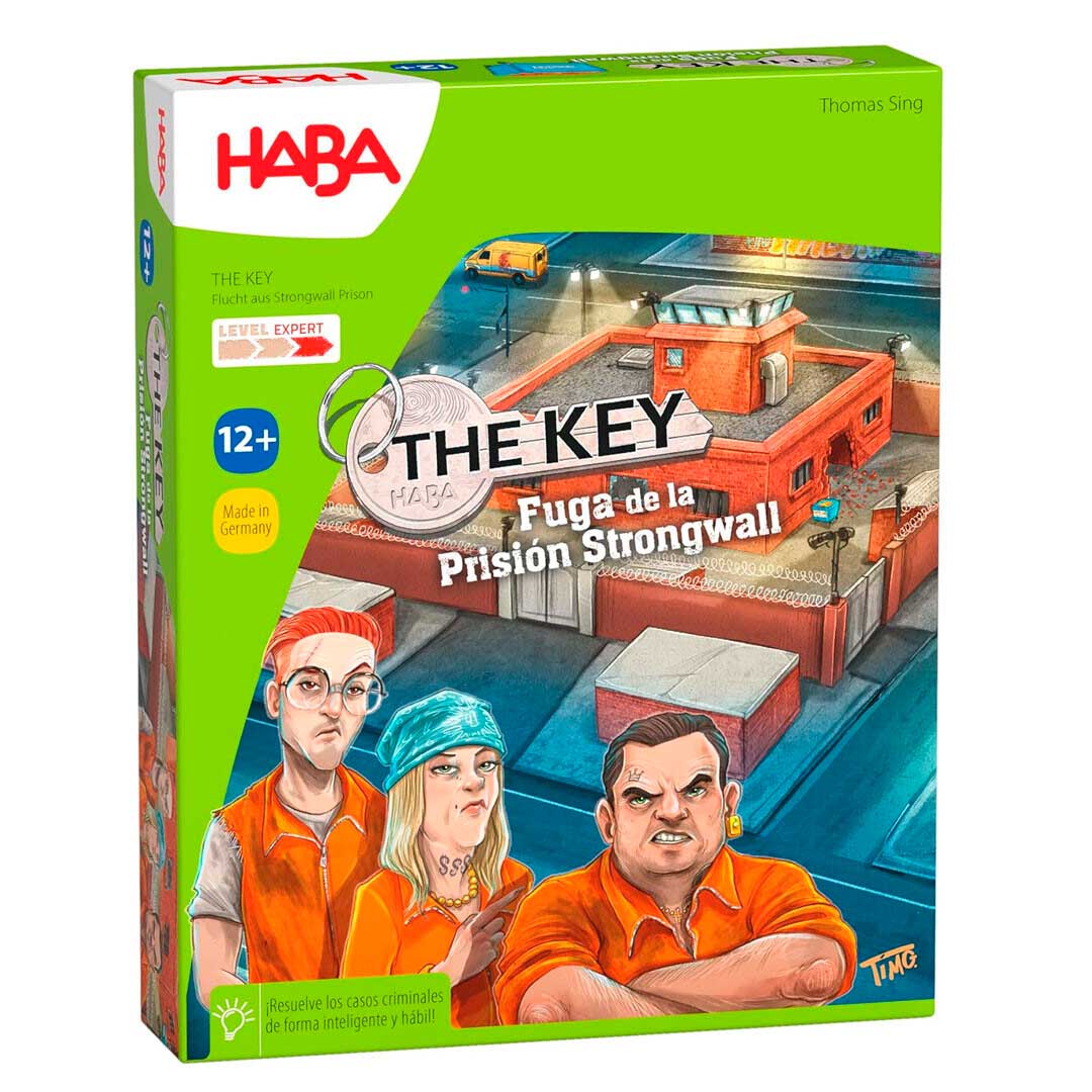 The Key Fuga de la prisión Strongwall de Haba imagen del packaging del juego The Key Fuga de la prisión Strongwall de Haba