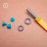 imagen del paso 1 para hacer la rueda con el set de rodamientos
