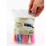 Iamgen de la bolsa con 10 botellas con arena de colores para manualidades