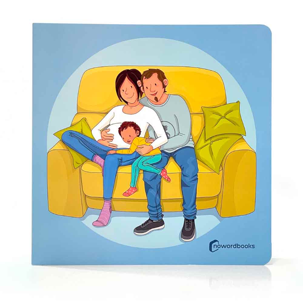 El nacimiento de la hermana, cuento ilustrado infantil Imagen de portada de El nacimiento de la hermana, cuento ilustrado infantil