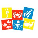 Imagen de portada de Plantillas de animales del mar lavables