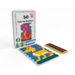 imagen del contenido del Juego de bolsillo en lata de metal 50 Colorear por Números