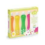 imagen del packaging de 4 marcadores de espuma de colores Neón de Djeco