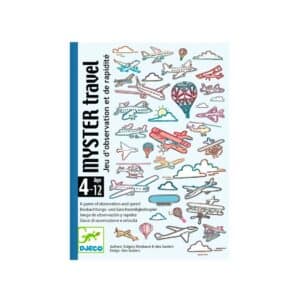 imagen de portada del Juego de cartas Myster Travel de Djeco