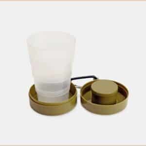 imagen del Vaso plegable con compartimento de Kikkerland