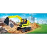 Imagen con fondo de obra de Excavadora Dig'N Dump de Hape