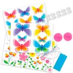 Imagen de las plantillas del Kit creativo mariposas brillantes en 3D