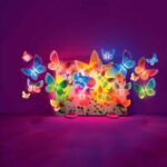 Imagen del resultado del Kit creativo mariposas brillantes en 3D