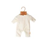 Imagen del pijama colgado de Pijama beige con gorro para muñeco de 38cm