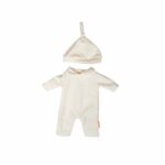 Imagen de portada de Pijama beige con gorro para muñeco de 38cm