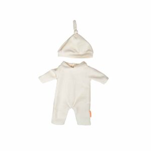 Imagen de portada de Pijama beige con gorro para muñeco de 38cm