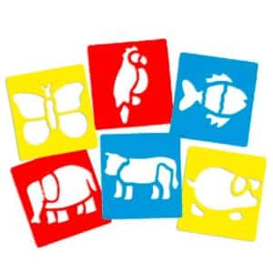 Imagen de portada de Plantillas de animales lavables