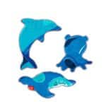 Imagen de las piezas de cerca de Puzzle de suelo brillante de ballena 200 piezas