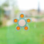 imagen del Spinner sensorial de silicona Flor de Tickit