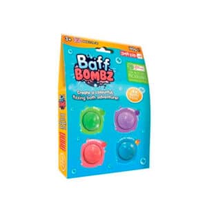 imagen del packaging del Pack de 4 bombas de baño de 35 gr de Zimplikids