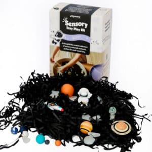 imagen del kit para bandeja sensorial Galaxia