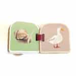 imagen del contenido del Libro de madera con anilla de fotografías de animales