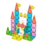 imagen de las piezas de los Magna Tiles Micro Mags 55 bloques de construcción magnéticos