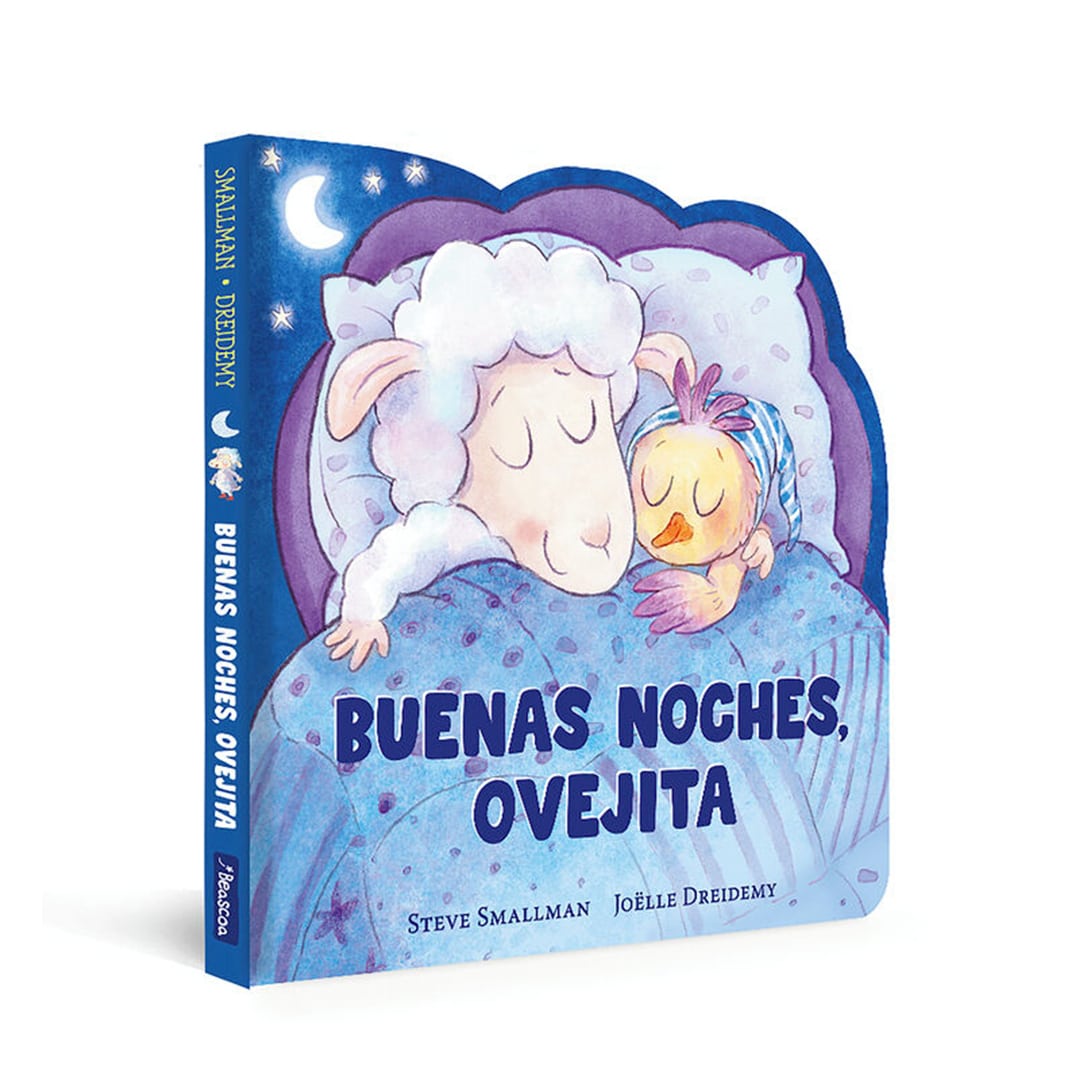 Buenas noches ovejita colección Pequeñas Manitas imagen de la portada del cuento Buenas noches ovejita colección Pequeñas Manitas