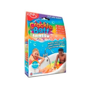 imagen del packaging del Polvo chispeante pack de 6 sobres arcoíris de Zimplikids