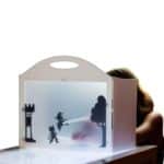 Imagen de sombras con el una niña