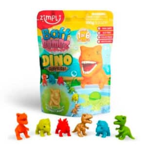 imagen del packaging de las Bomba de baño sorpresa Dinos de Zimplikids