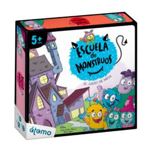 imagen del packaging de Escuela de monstruos, juego de mesa de Átomo Games