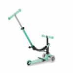 imagen de la parte trasera del Patinete Mini Micro 4 en 1 Deluxe LED Verde Menta
