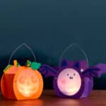 imagen del Set creativo Farolillos de Papel Halloween de Haba con luz