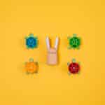 imagen de las piezas de madera del Ready Steady, Go! Juego cooperativo de Londji