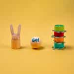 imagen de algunas de las piezas de madera del Ready Steady, Go! Juego cooperativo de Londji