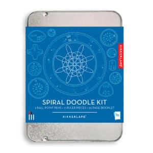imagen del packaging del Kit de dibujo arte en espiral mandalas de Kikkerland