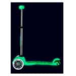 imagen del lateral del Patinete Mini Micro Deluxe LED Glow Verde Lima