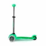 imagen del lateral del Patinete Mini Micro Deluxe LED Glow Verde Lima sin iluminar