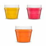 imagen de Plastilina Natural, 3 botes amarillo naranja y rosa de 125gr