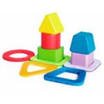 imagen de las piezas que componen el Puzzle de clasificación de colores y formas de Hape