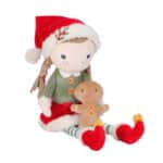 imagen de la Muñeca blandita Rosa Navidad Little Dutch sentada