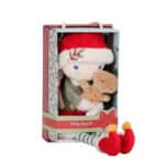 imagen del packaging de la Muñeca blandita Rosa Navidad Little Dutch