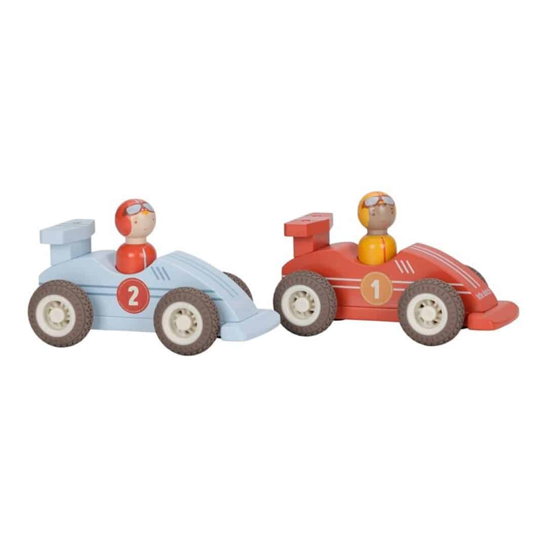 Set de coches de carrera con retroceso de Little Dutch imagen de portada del Set de coches de carrera con retroceso de Little Dutch