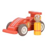 imagen del coche rojo del Set de coches de carrera con retroceso de Little Dutch