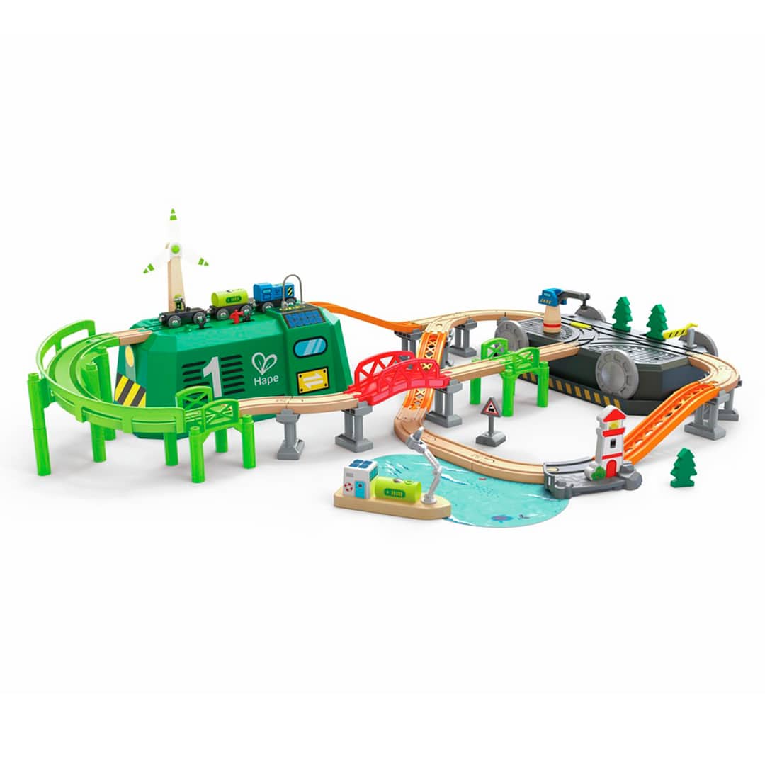 Circuito de tren de energía Eco en cubo de Hape imagen del Circuito de tren de energía Eco en cubo de Hape