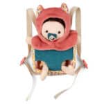 imagen de portada de la Muñeca blandita Jeanne con mochila portabebés de Janod