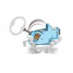 imagen del Robot de cuerda Pea Criatura Mecánica de Kikkerland en azul